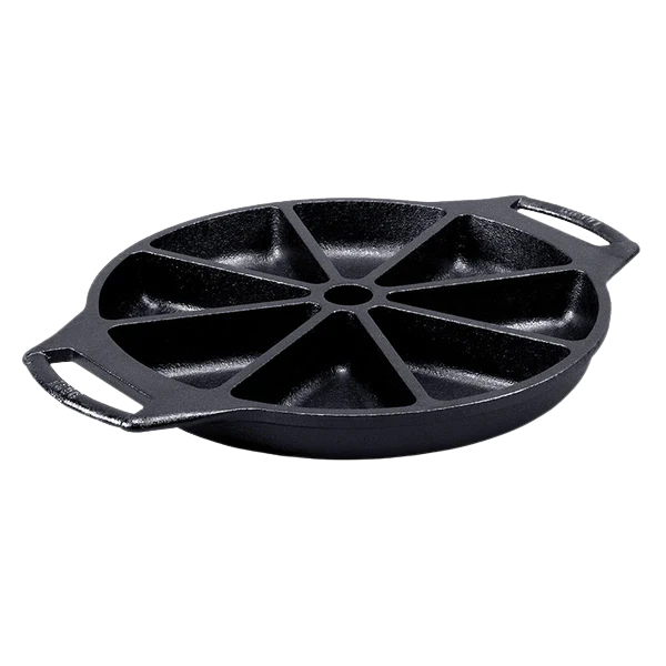8 Impressions Cast Iron Wedge Pan