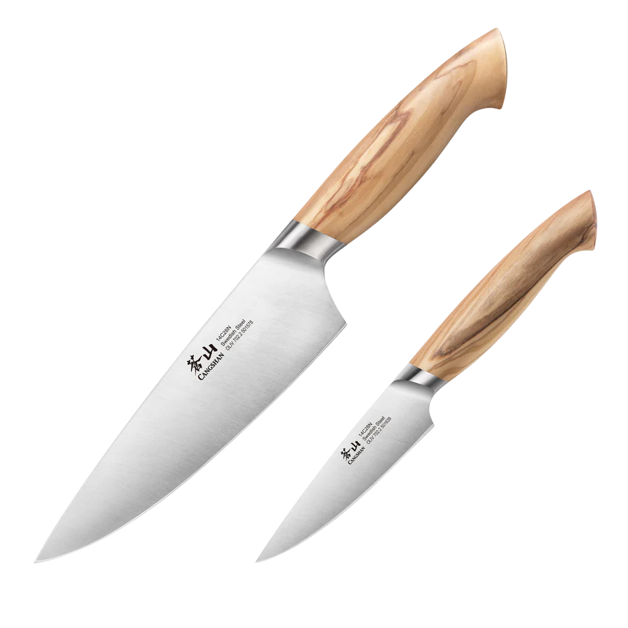 OLIV Series 2-Piece Starter Knife Set, Forged Swedish 14C28N Steel