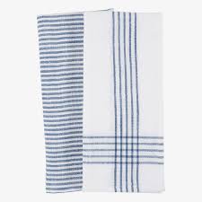 Monaco Slubbed Kitchen Tea Towel - Dutch Blue