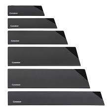 6-Piece Knife Edge Guard Set, Black Sheaths