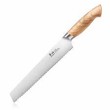 OLIV Series 8-Inch Bread Knife, Forged Swedish 14C28N Steel