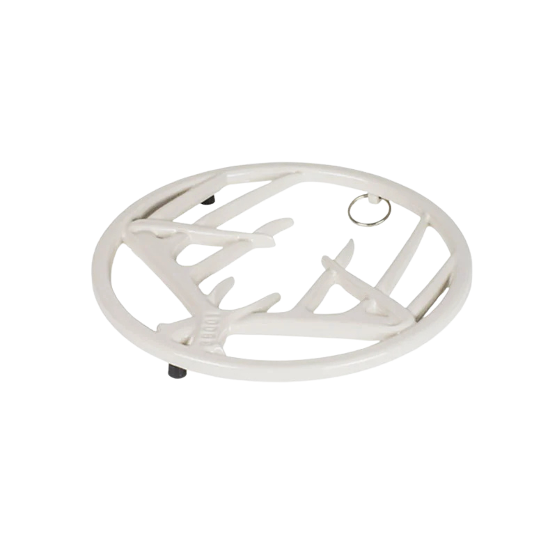 8 Inch Biscotti Enameled Cast Iron Antler Trivet