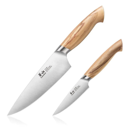 OLIV Series 2-Piece Starter Knife Set, Forged Swedish 14C28N Steel