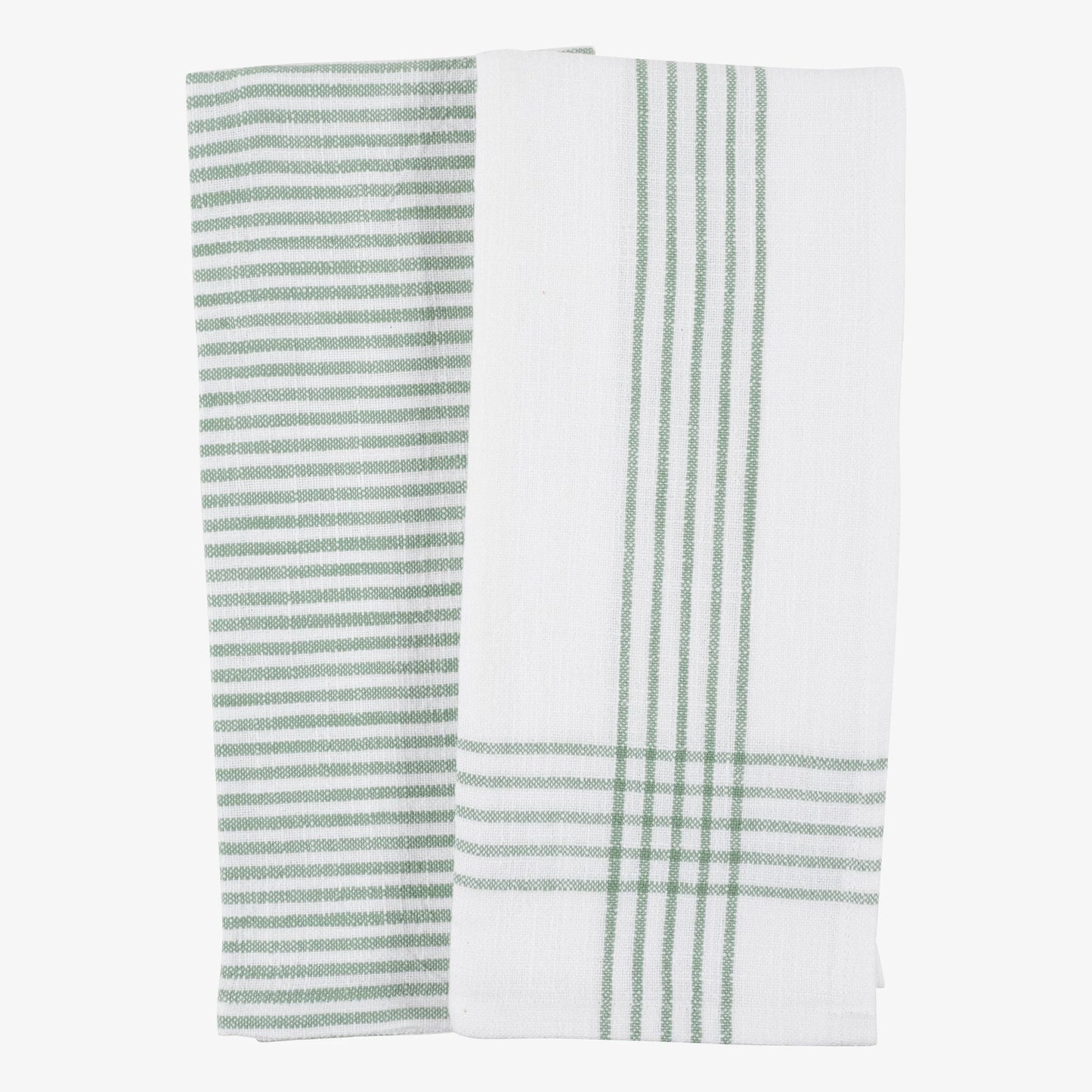 Monaco Slubbed Kitchen Tea Towel - Mineral Green