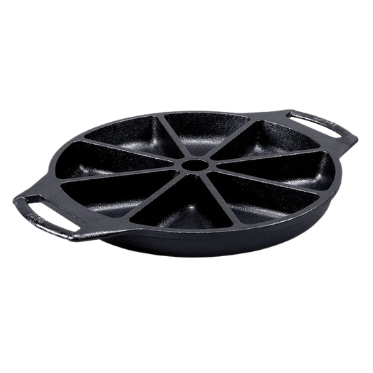 8 Impressions Cast Iron Wedge Pan