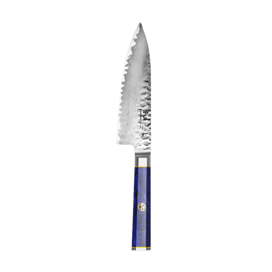 KITA Series 6-Inch Chef's Knife with Sheath, High Carbon X-7 Damascus Steel with Sheath