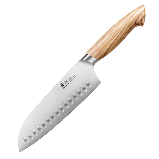 OLIV Series 7-Inch Santoku Knife, Forged Swedish 14C28N Steel