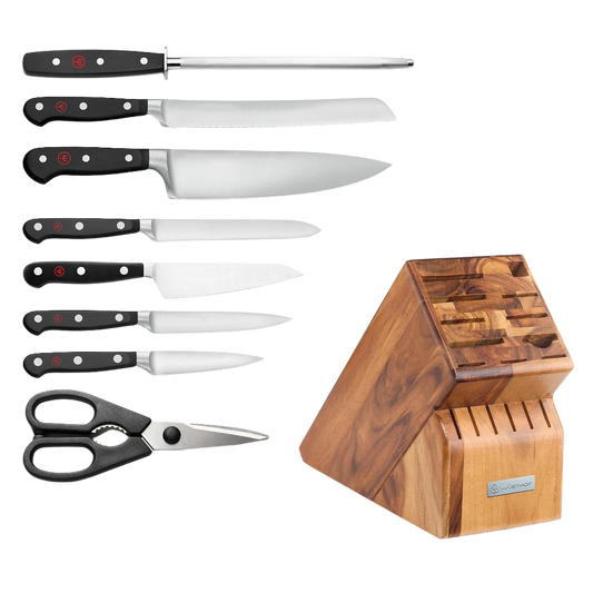 Classic 9 Pc. Block Set - Acacia