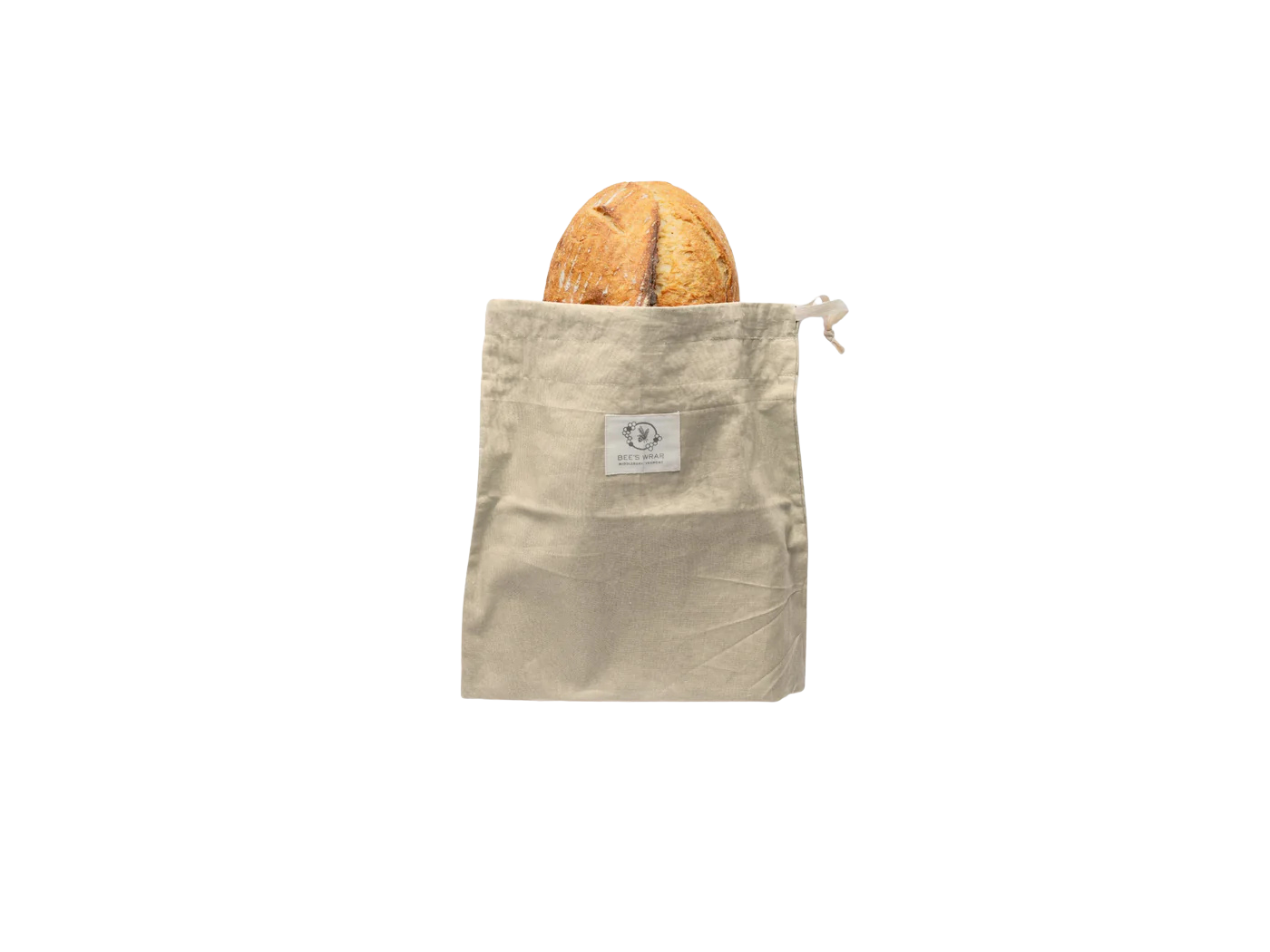 Bees Wrap Reusable Beeswax Lined Artisan Bread Bag- Natural
