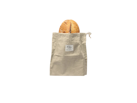 Bees Wrap Reusable Beeswax Lined Artisan Bread Bag- Natural