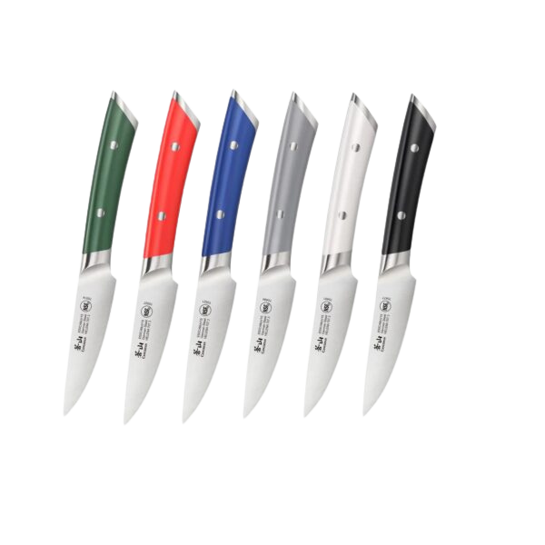HELENA Series 3.5-Inch Paring Knife with Sheath, Forged German Steel (6 Color Options)