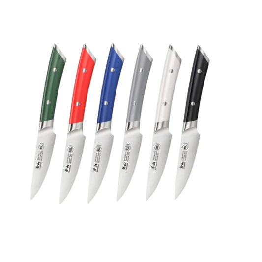 HELENA Series 3.5-Inch Paring Knife with Sheath, Forged German Steel (6 Color Options)