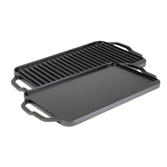 Chef Collection 19.5x10in Cast Iron Reversible Grill/Griddle