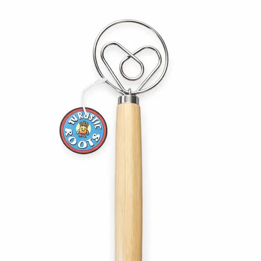 13" Danish Dough Whisk - Heart