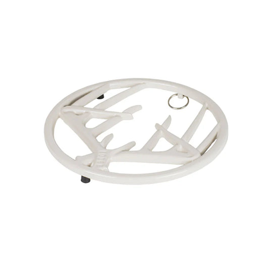 8 Inch Biscotti Enameled Cast Iron Antler Trivet