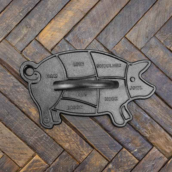 9x5 inch Seasoned Cast Iron Pig Press