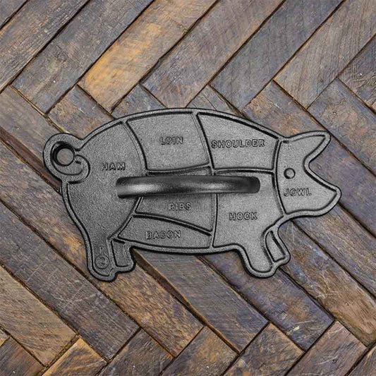 9x5 inch Seasoned Cast Iron Pig Press