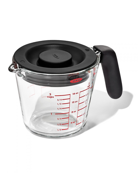 2 Cup Glass Measuring Cup with Lid