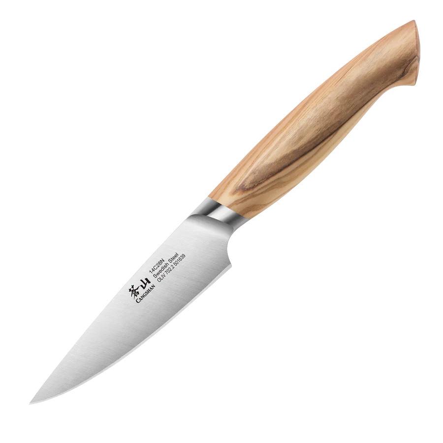 OLIV Series 3.5-Inch Paring Knife, Forged Swedish 14C28N Steel