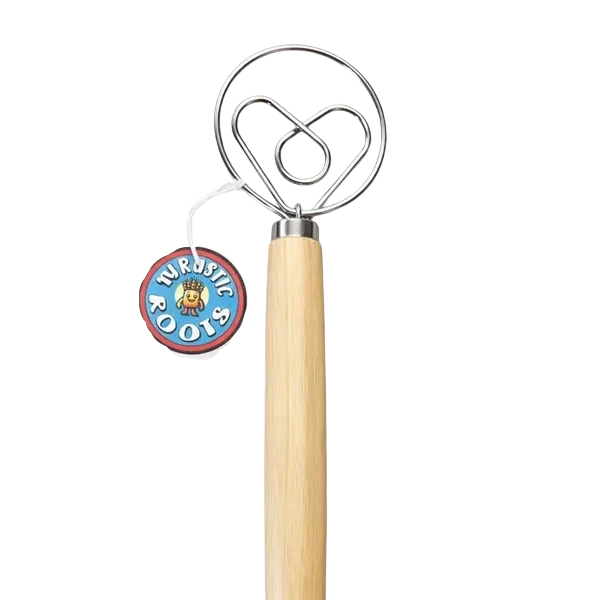 13" Danish Dough Whisk - Heart