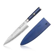 KITA Series 8-Inch Sashimi Knife with Sheath, High Carbon X-7 Damascus Steel