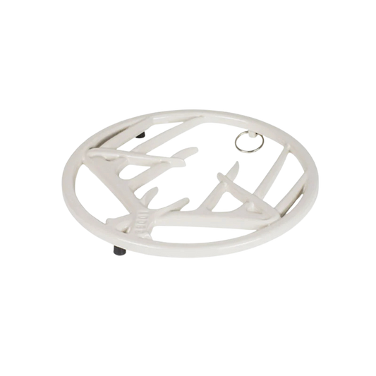 8 Inch Biscotti Enameled Cast Iron Antler Trivet