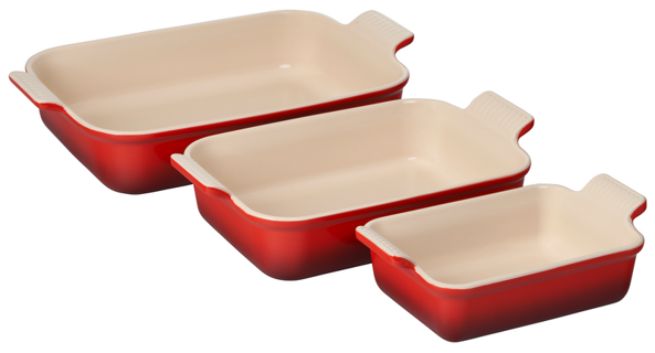 Heritage Set of 3 Rectangular Dishes